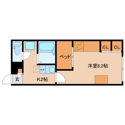 近鉄奈良駅 バス17分  春日苑住宅下車：停歩6分 2階の物件間取画像